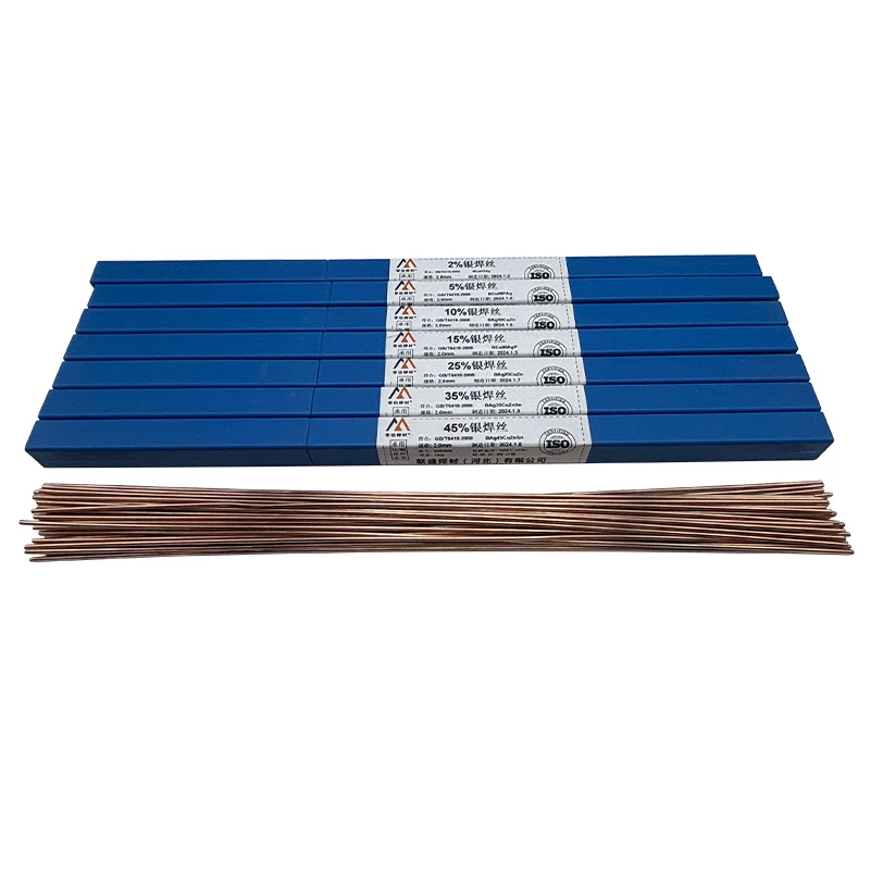 silver welding rods 10% round Silver Brazing Alloys solder wire  BAg10CuZn