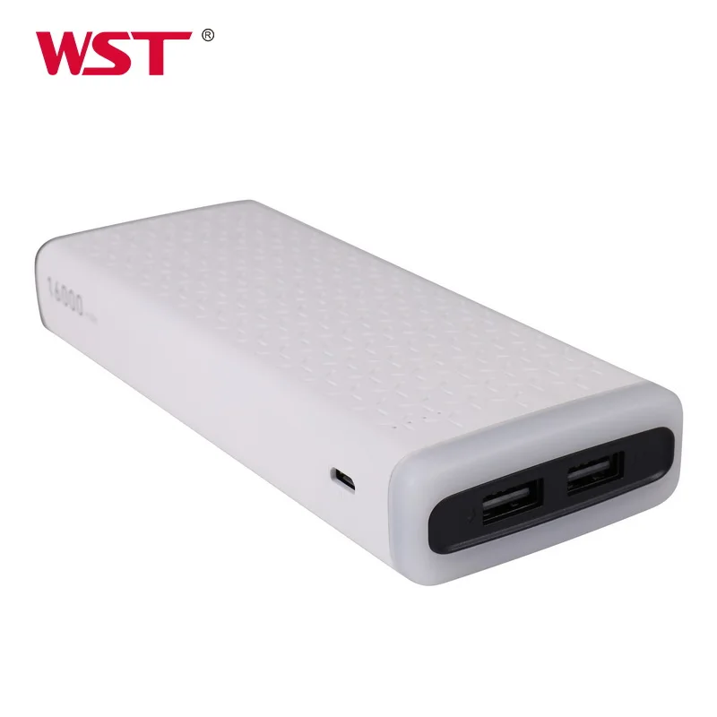 2022 new trending electronic products portable rubber power bank charger 16000mAh usb cell phone powerbank