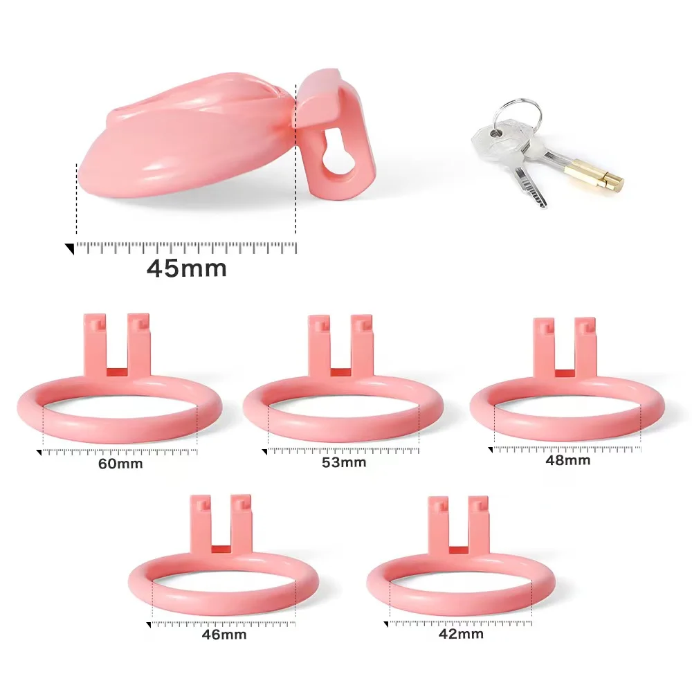 Pussy Shape Chastity Premium Pink Paint Lightweight  Chastity Device 3D Printed Cock Cage