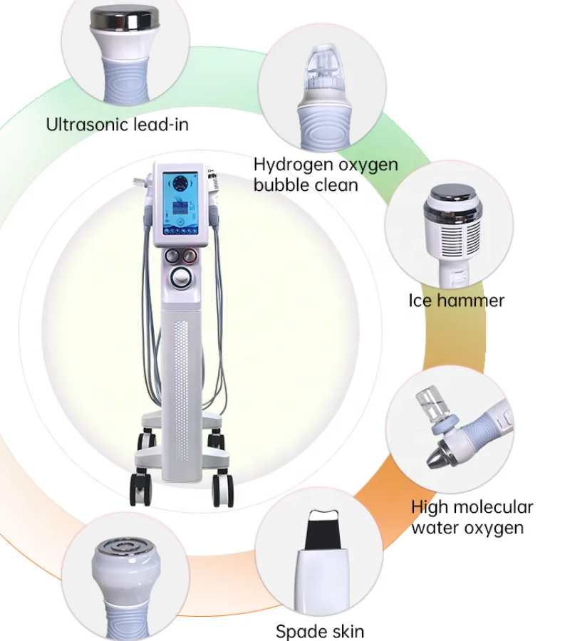 2023 RF and multifunctional oxygen water hydrant facial wrinkle remover for facial care Oxygen Facial Machine