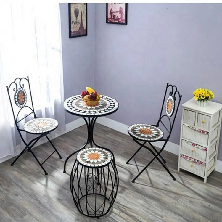 Popular Mosaic Outdoor Garden Table and Chairs