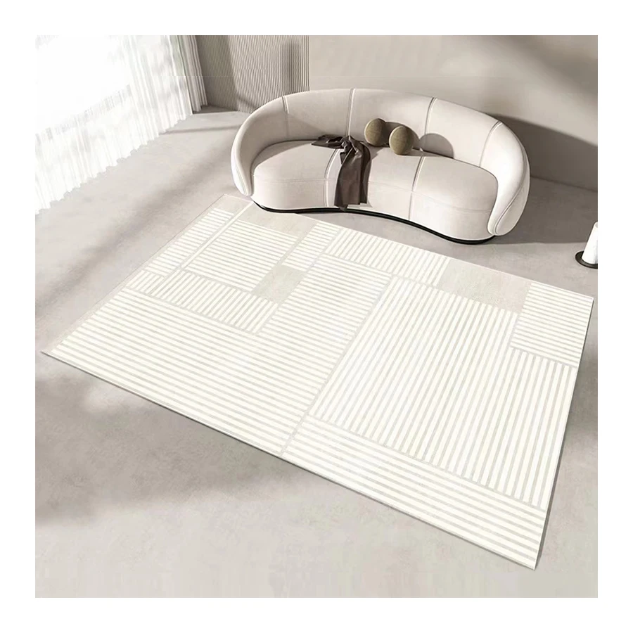 Ковер из кашемира с тонким оверлоком для гостиной