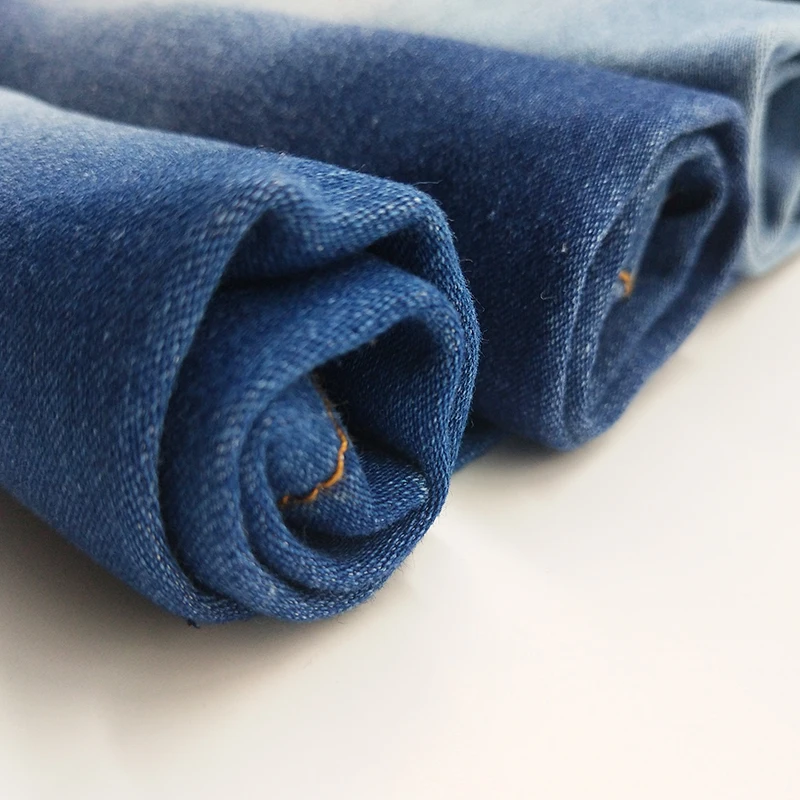 9oz  in 100% Cotton rolls of Jeans denim  fabric High Quality Woven Soft Hand Feel Denim