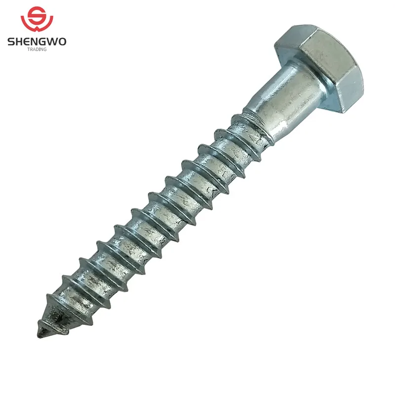 Hardware Fasteners Metric DIN571 Hex Head Lag Screw for Wood