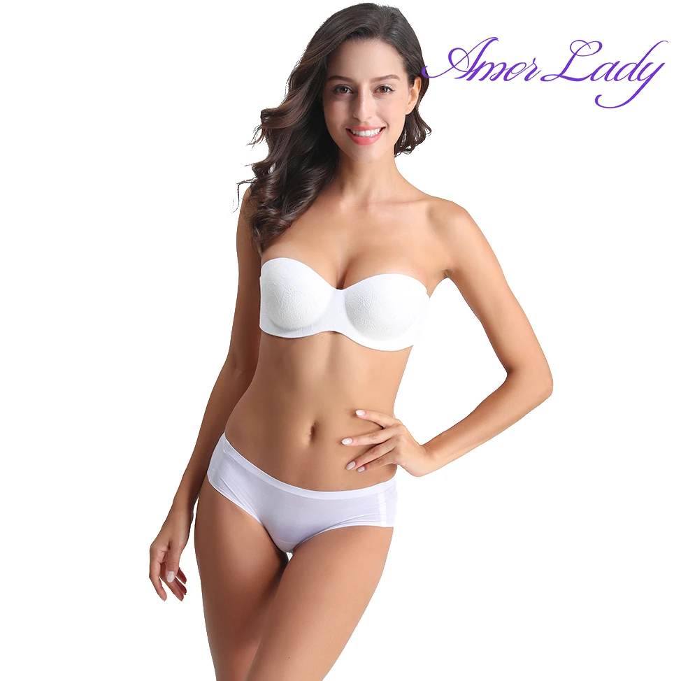 Invisible cloth bra Silicon bra Strapless One piece Wing bra