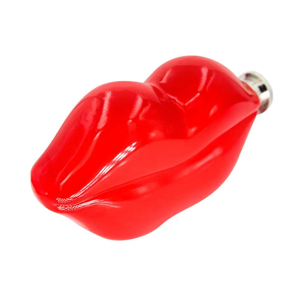 red lip shape hip flask