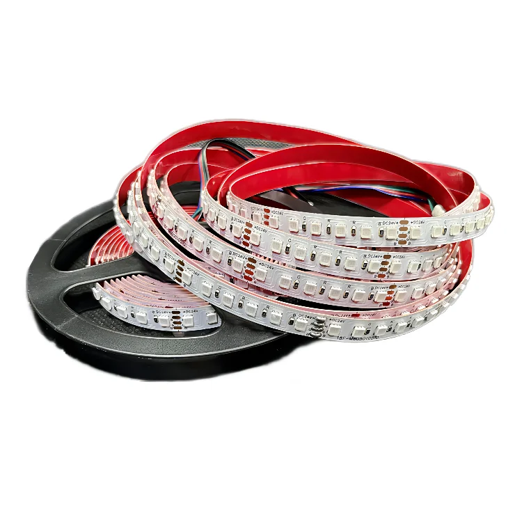 New Stock Arrivals DC12/24V Waterproof SMD5050 RGB Digital IP65 120leds Flexible Led Tape Light Strips Interior Decoration