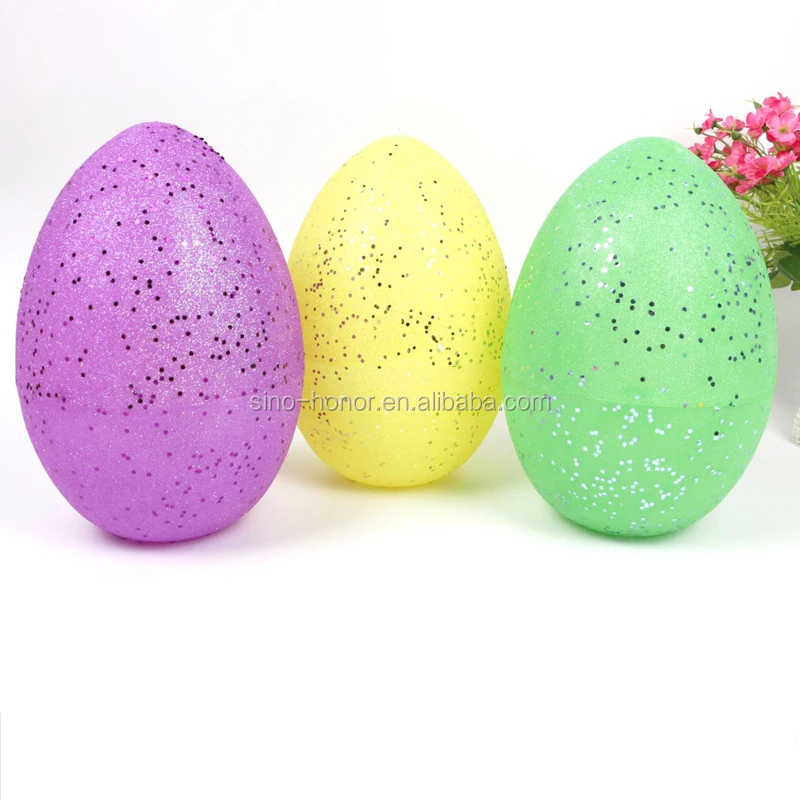 Colorful Popular Large plastic easter eggs
