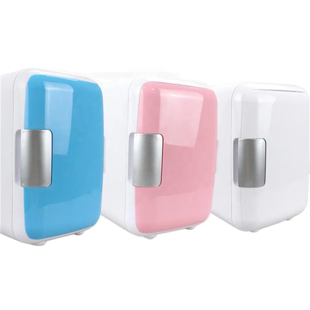 Home and Vehicle 4L Car Refrigerators Car Cooler Ultra Quiet Low Noise Car Mini Refrigerators Freezer Cooling Heating Box Fridge