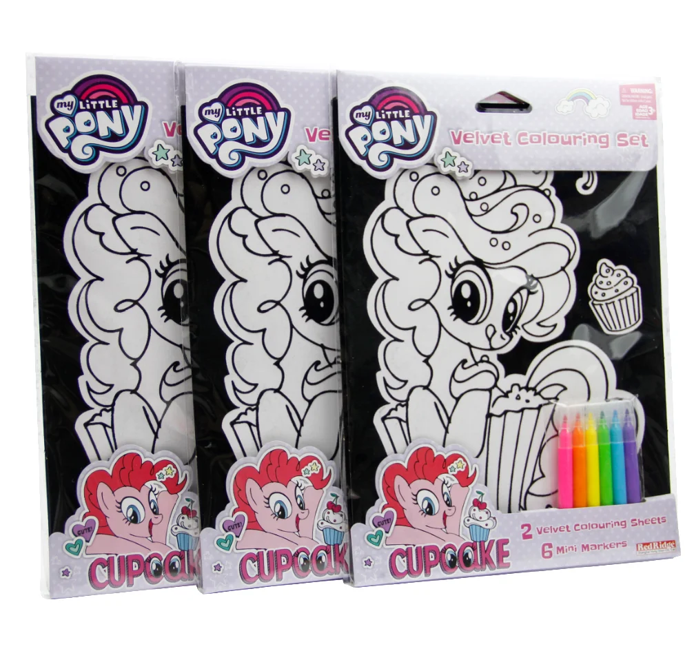 Новое поступление, бархатный Печатный флокирующий цветной альбом для рисования, набор рисунков для детей