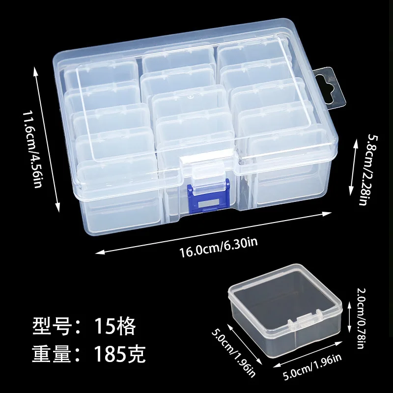 New arrive 15 24 30 42 52 slot big capacity bottles storage box for diamond painting