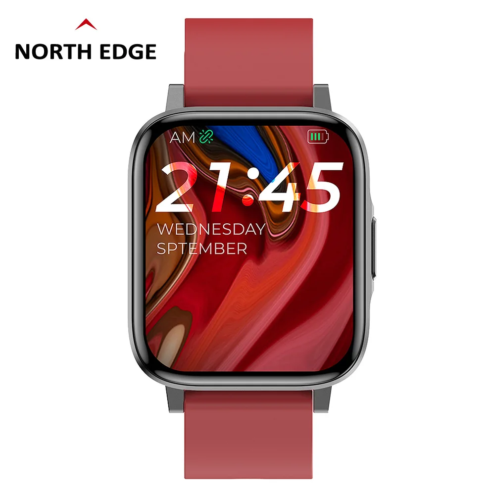 2023 Round Corner Large Screen Blood Pressure Blood Oxygen Body Temperature Heart Rate Monitoring Health Exercise Watch