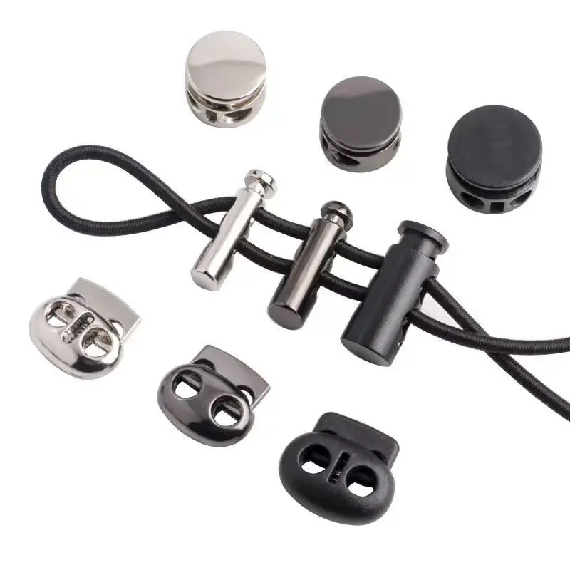 Hot sale round custom lock cords nickle free cord end for swimwear bikini stopper