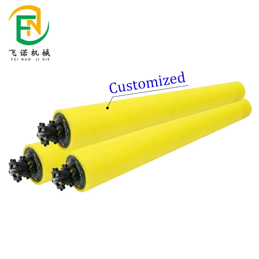 wallpaper pu polyurethane rubber conveyor v-rollers & v-groove track plastic roller sleeves with ball bearing
