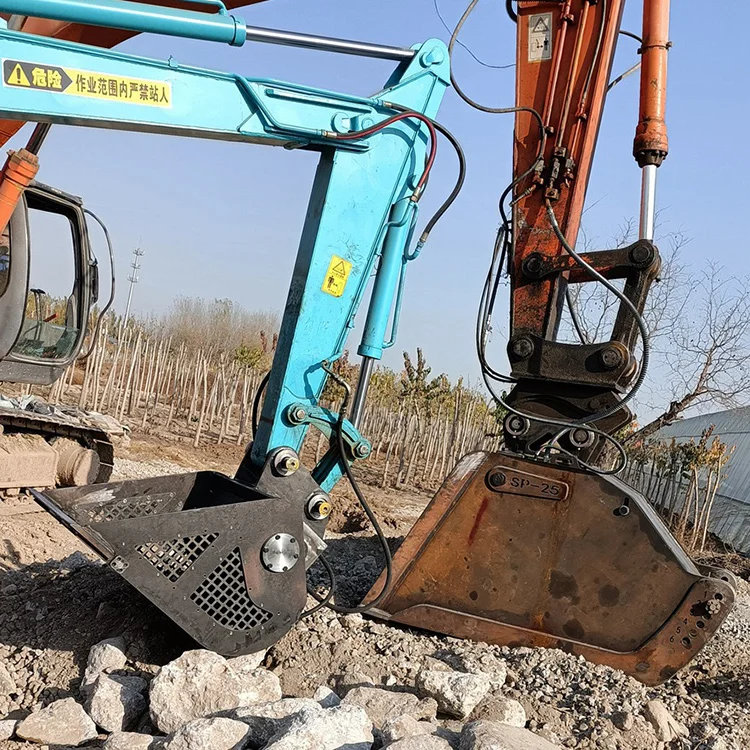 vibration bucket Mainly used for digging hard soil softer stones andother light load operating environment