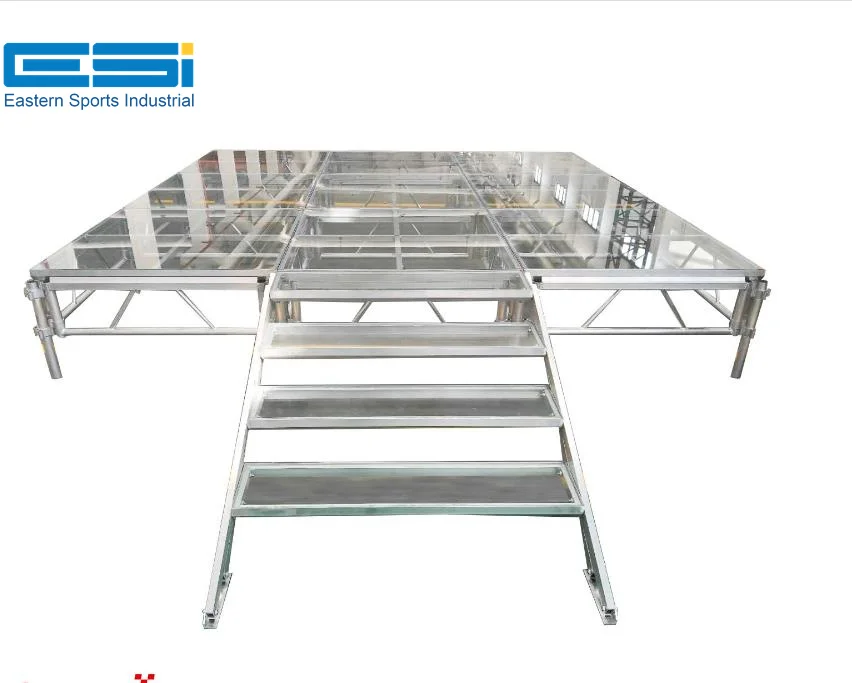 Customized aluminum alloy stage folding event stage truss portable stage platform for truss system