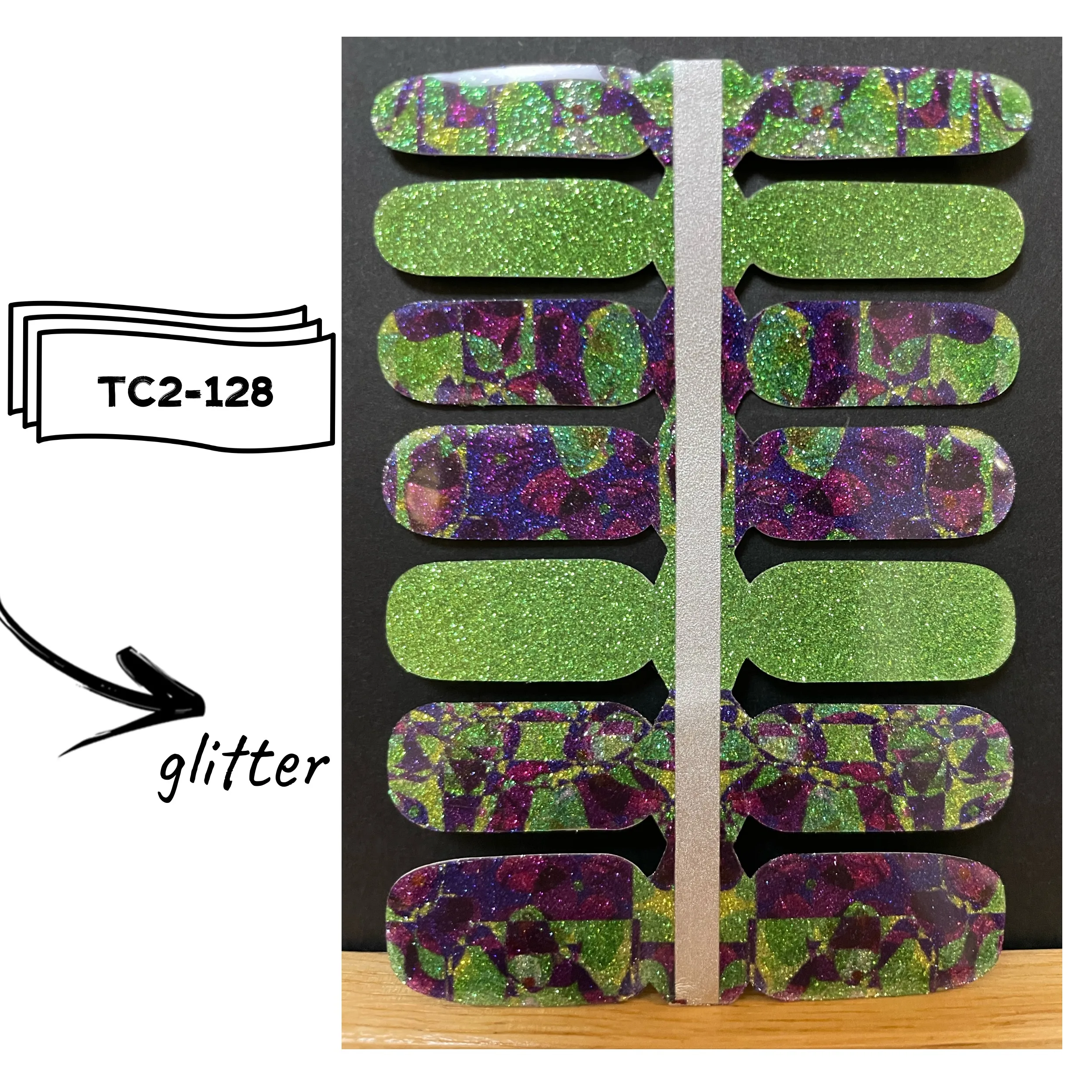 KIKILEE Nail Polish Strips Self Adhesive Nail Stickers Full Cover Solid Color Nail Wraps