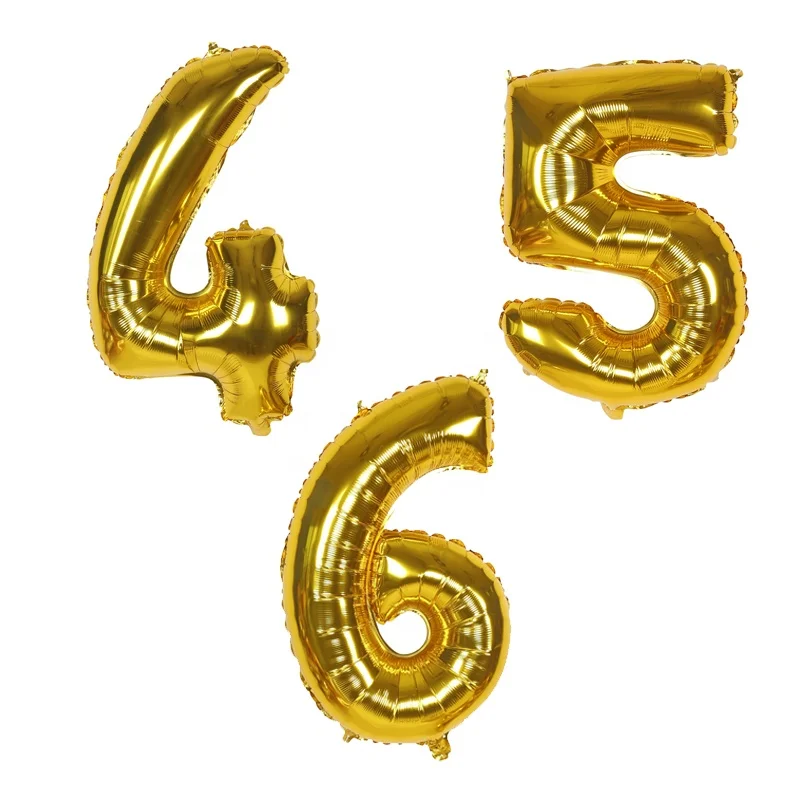 EASTTERN 2022 wholesale New product foil balloons numbers wholesale letter foil balloons for Christmas and party decoration