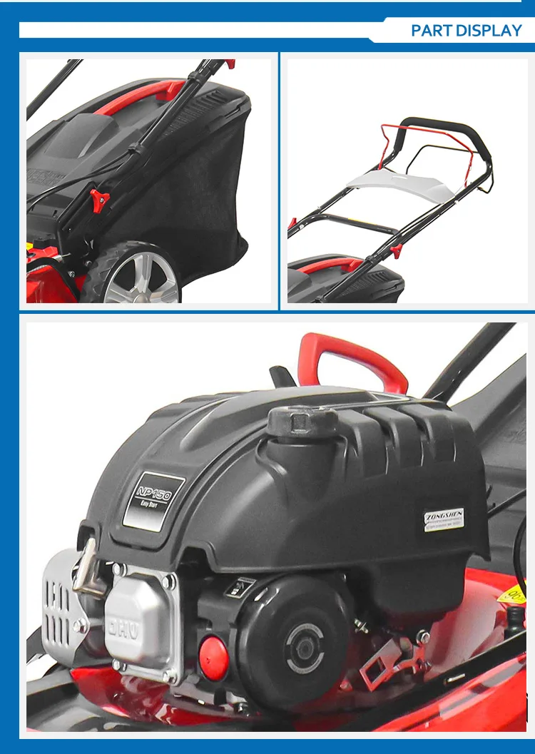 18 inch gasoline lawn mower, self-propelled petrol lawn mower, China Manufacture Price