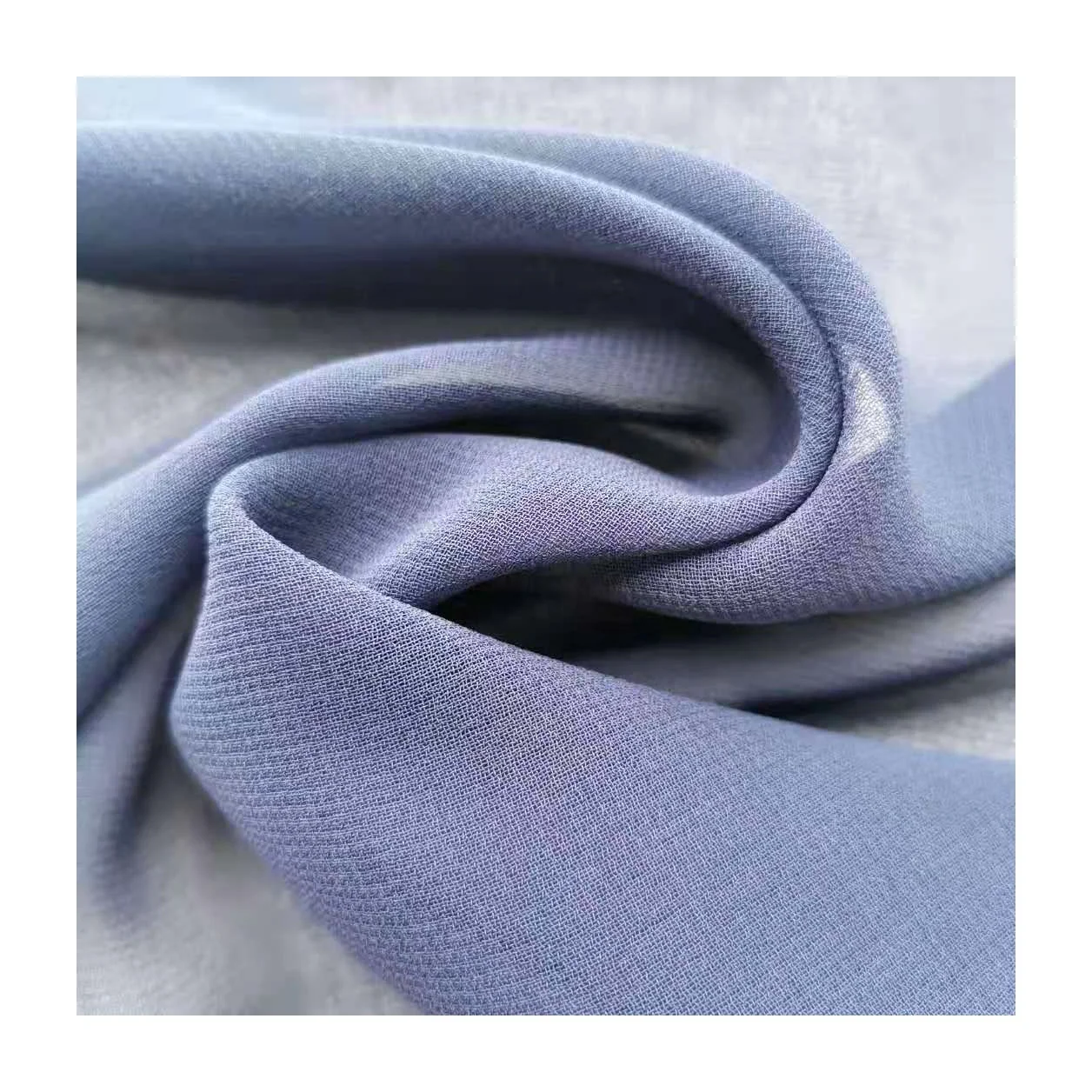 Silk Like 100% Polyester Twist Georgette Crepe Chiffon Fabric Plaid Tulle Chiffon Fabric For Dress And Skirt