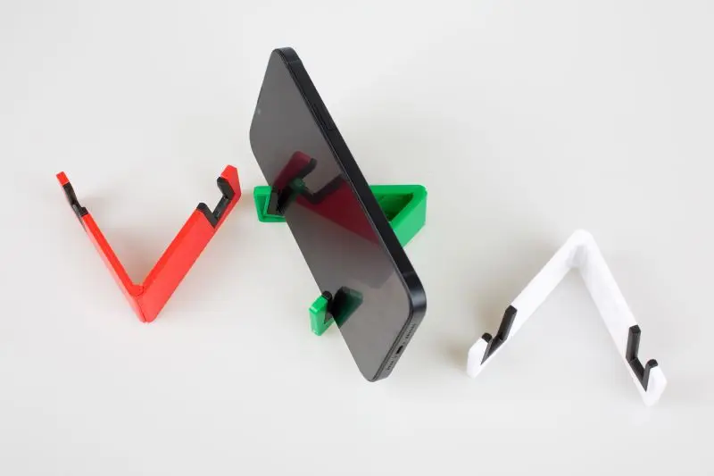 High Quality Travel Plastic Folding V Shaped Mobile Phone Holders Stand for Desk with  your  logo