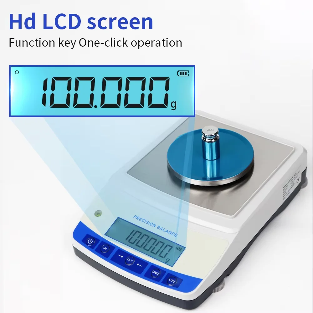 Высокоточный HD ЖК-экран 500 г 0 001 Электронные Ювелирные изделия весы Баланс цифровые