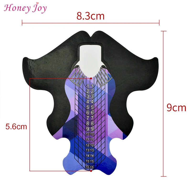 High Quality 100Pcs Fish Patten Uv Gel Acrylic Curve Nail Tips Extension Full