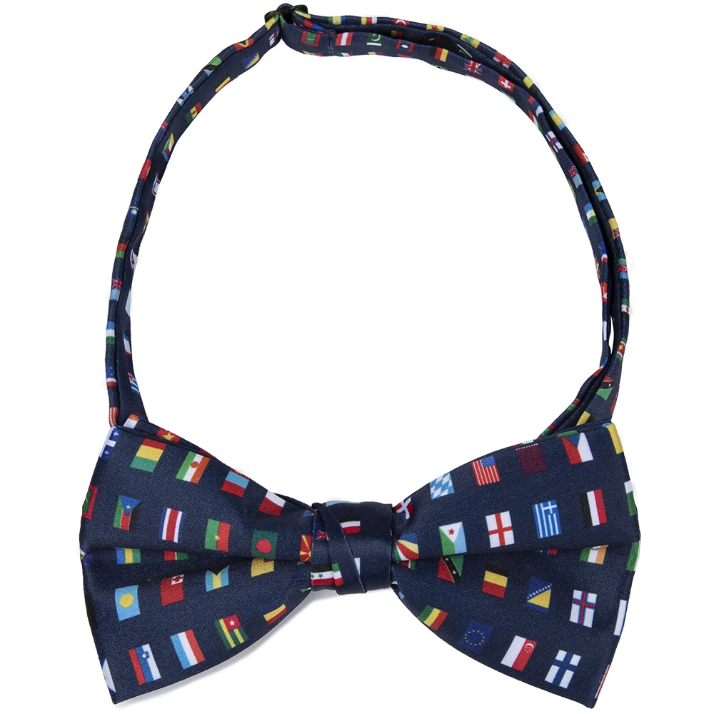 Wholesale or Custom Global inspiration Flags of Nations Mens Necktie International Country Flag Gift NeckTie Flag Ties