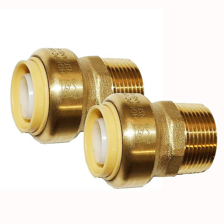 Plumbing Push Fittings Push-Fit Full Port Ball Valve for Hot and Cold Water Brass Shut Off Ball Valve