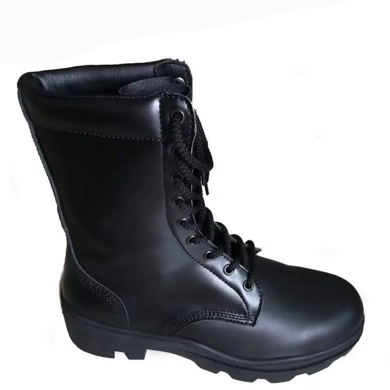 TSB604 12 inches long training boots full genuine cow leather panama out sole jungle footwear