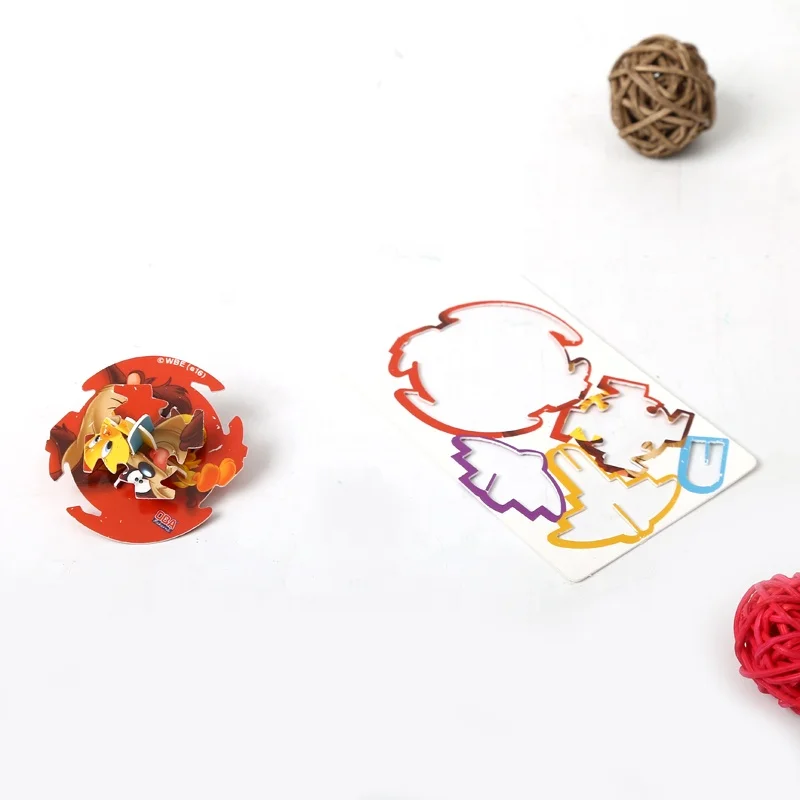 Kids Plastic Puzzle Toy Spinner 3D Puzzle Card