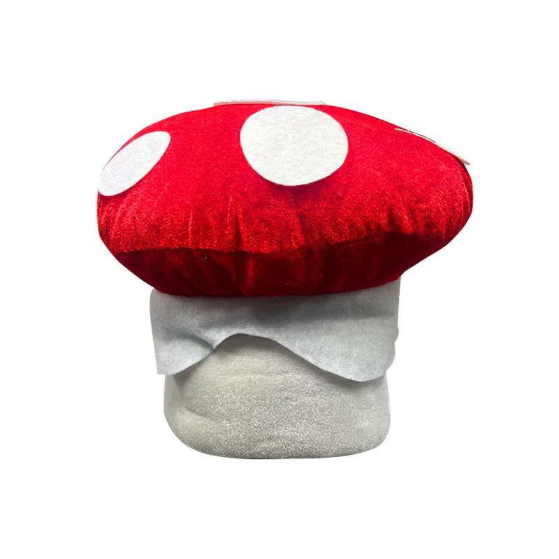 Adults Mushroom Toadstool Hat Mario Fancy Dress Costume Fairy Tale Nature Hat
