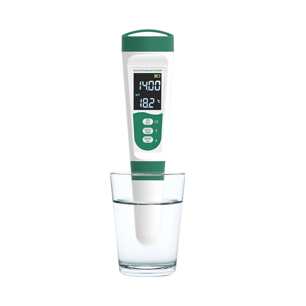 Water ph and chlorine test pool ph tester meter pen thermometer pool water quality digital test pen waterproof ph test pen