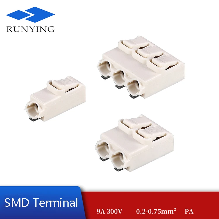  Клеммная колодка UL VDE CE PCB SMD светодиодная прямая подача соединитель провода SMT для электронного кабеля 0 2-. 75