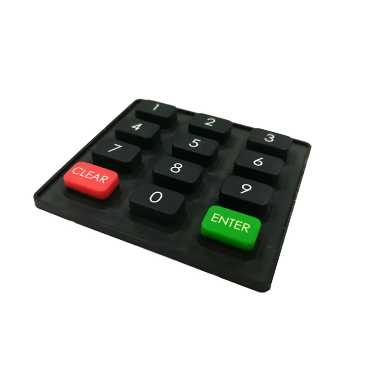 Tactile Silicone Rubber Membrane Switch Keyboard Control Panel KDA Button Keypad Material Origin GUA Place Model Industry
