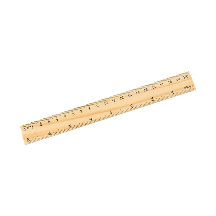 China Supplier fashion popular Imprint Promotion Single scale teaching  sewing wooden ruler