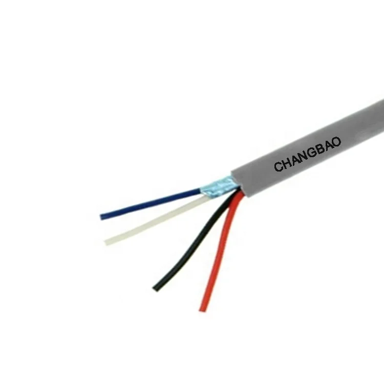 CHANGBAO 22AWG 2C BC Stranded Shielded Data Cable+18AWG 2C BC Stranded Power Cable Crestron Control Cables Crest-1 PVC and LSZH