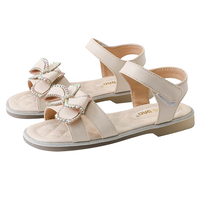 Детские сандалии для девочек, мягкая подошва, летняя обувь принцессы