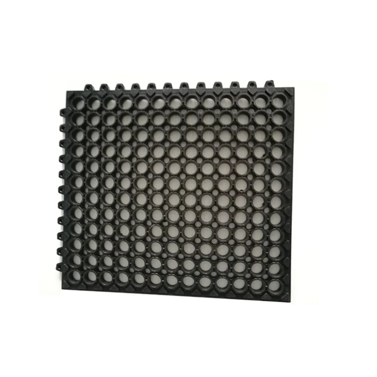 Outdoor Deck Anti Slip Interlocking Removable Floor Tile Rubber Mat  for Garden Playground