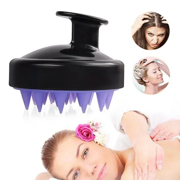 Hair Scalp Massager Shampoo Brush with Soft Silicone Head Massager