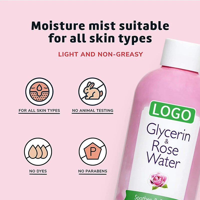 Luxury Face Toner Sulfate-free Moisturizing & Nourishing and Glycerin & Rose Water Setting Spray Rose Water Toner for Face