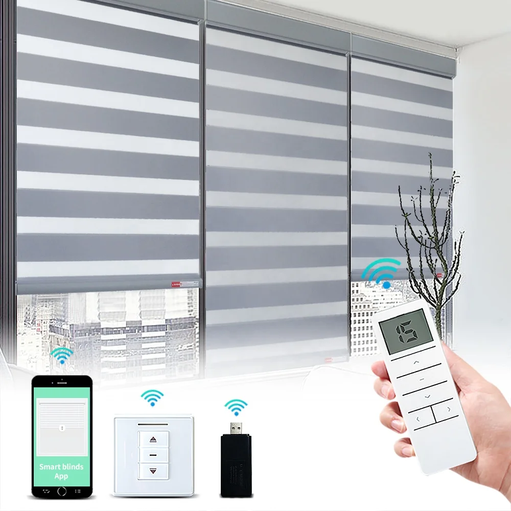 blackout shop wifi zigbee electric smart motorised window motorized blinds shades remote life zebra blinds