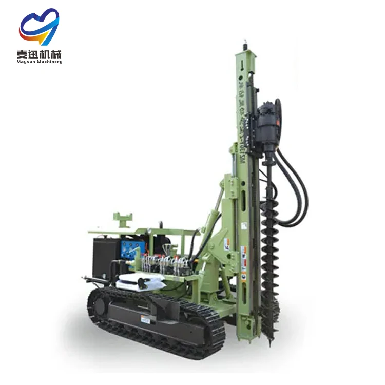 Ground screw pile driver for excavator stable  pile driver attachment for excavators  machine used piling machine