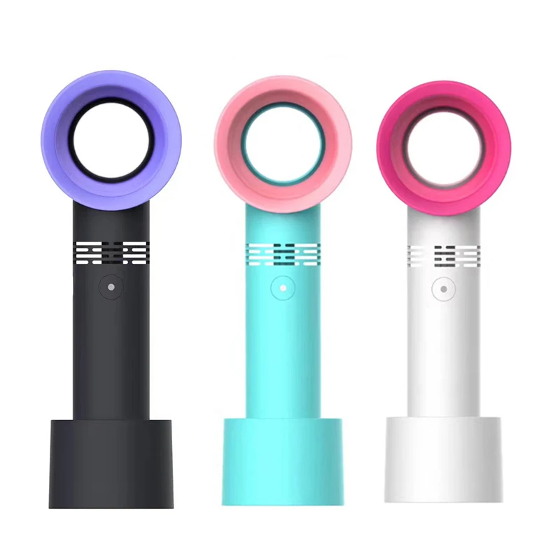 
Hot Sale Portable Stand Mini Usb Rechargeable Handheld Bladeless Fan 