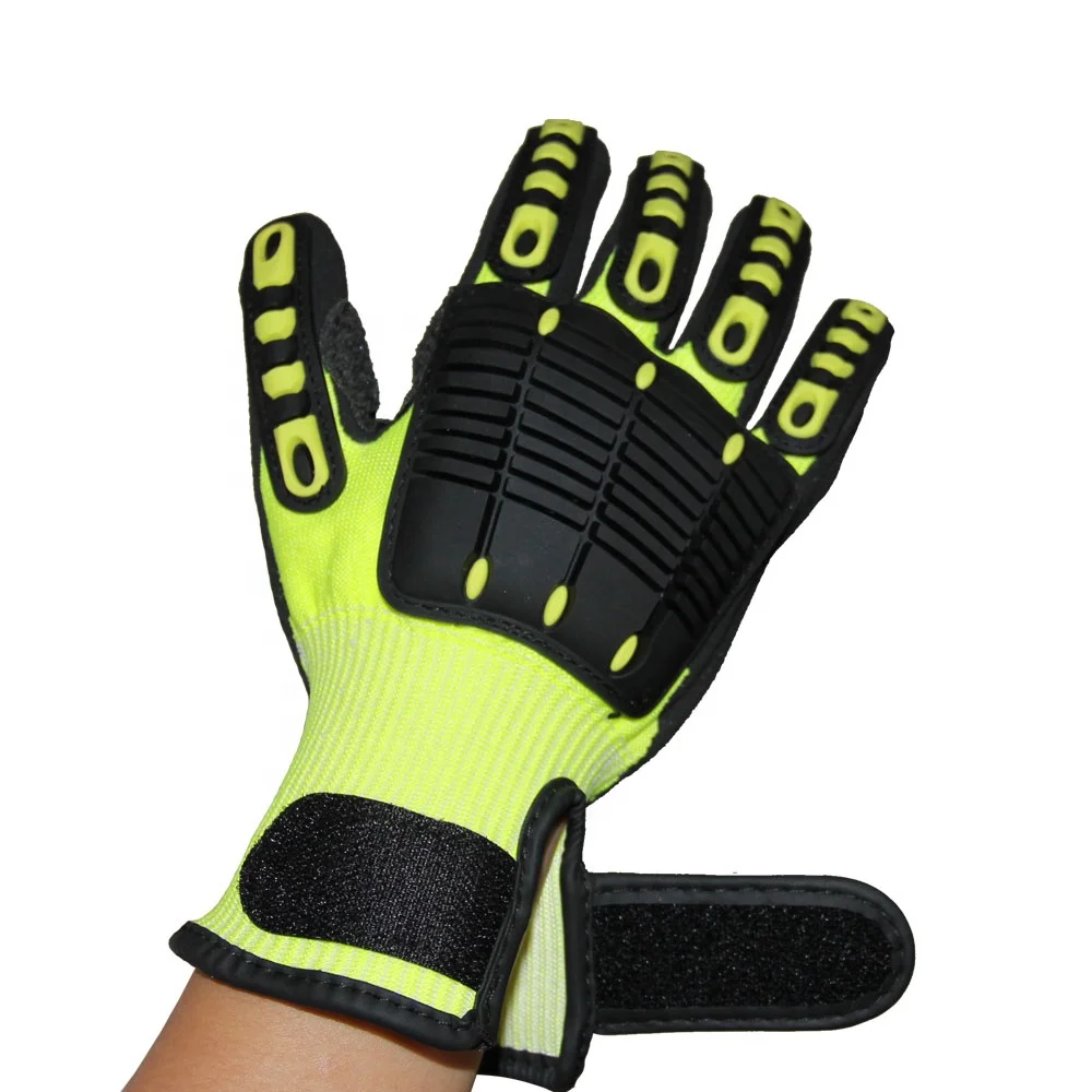 Seeway Hi-Vis Insulated Impact Gloves Anti Cut Gloves