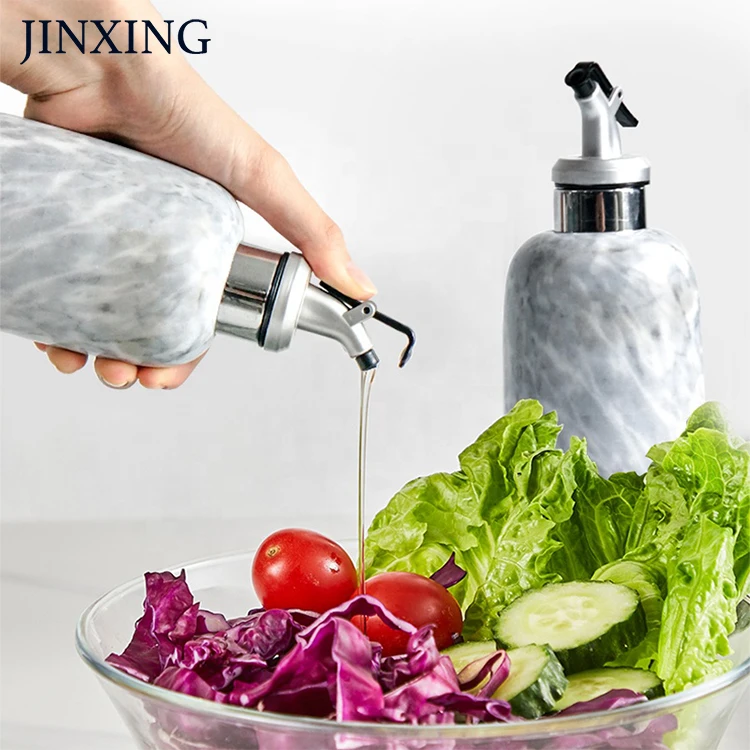 Olive Oil Jar Vinegar Bottle Kitchen Sauce Cruet Dispenser Tool For Pourer Vinegar Soy Sauce Salad Dressing Anti leakage Oil