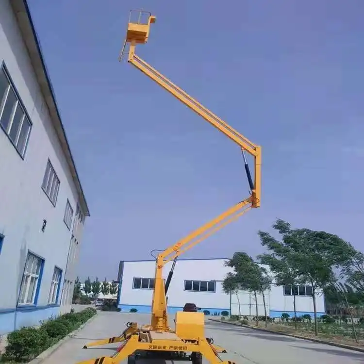 High Quality 200kg 4 Wheels 12m 14m 16m Towable Boom Lift Table With CE