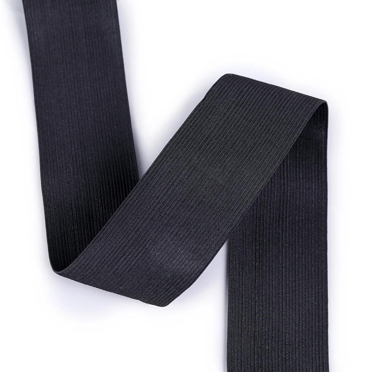 Factory sale crochet polyester elastic band binding tape knitting crochet elastic webbing