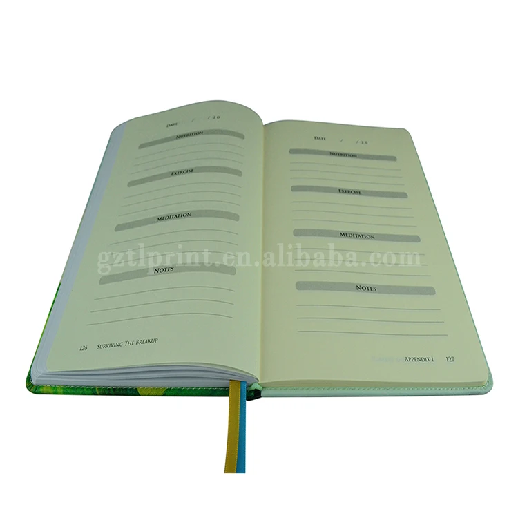 Customized High Quality PU Leather Notebook Printing With Elastic Band