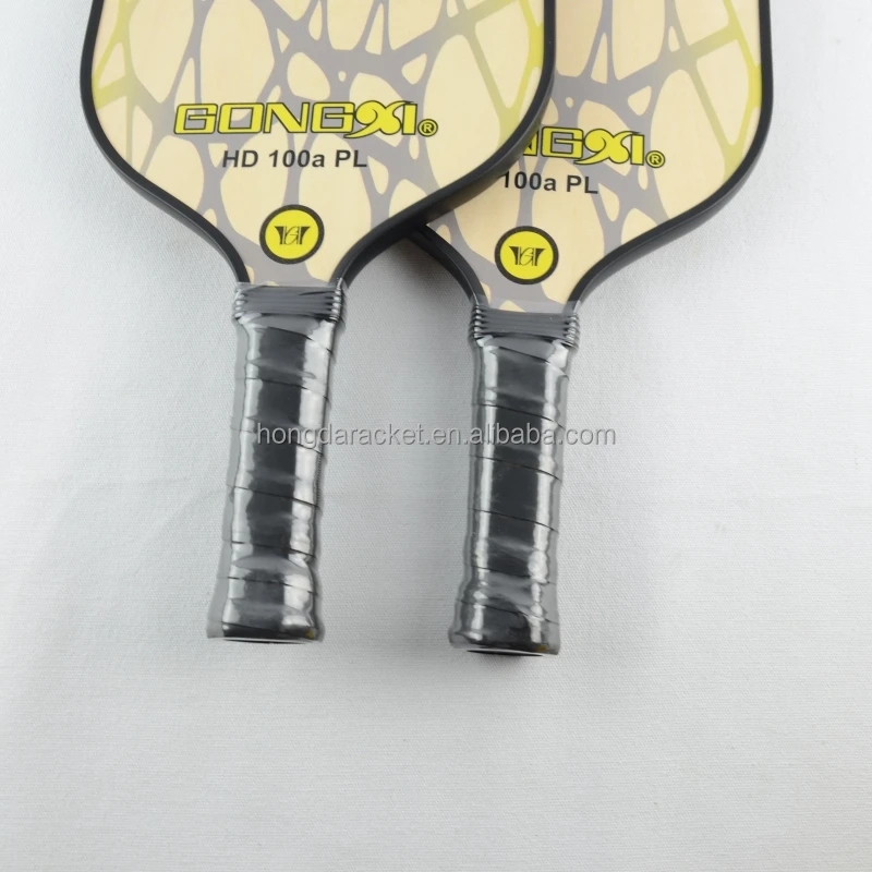 Manufacturer OEM Factory Custom Wooden Pickleball Paddle Set With 2 Paddles & 4 Balls For Beginner